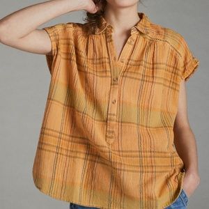 Anthropologie Pilcro Serena Surf Blouse XXSP NWOT